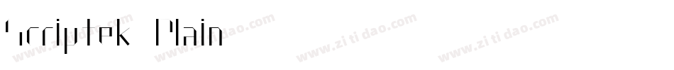 Scriptek Plain字体转换